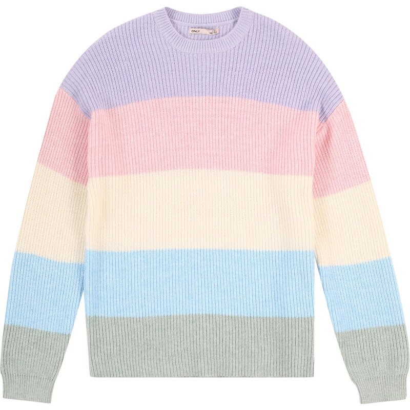 ONLY GIRLS Sveter KONSANDY svetlomodrá / pastelovo zelená / 58423116