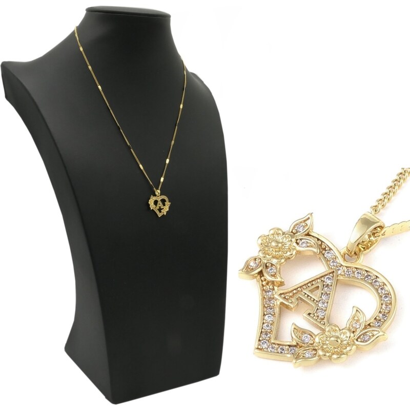 CITY STORM Retiazka s príveskom s písmenkom „A“ v srdiečku a 66889301