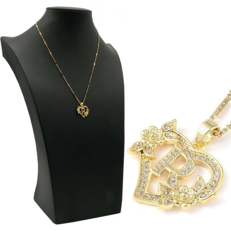 CITY STORM Retiazka s príveskom „R“ v srdiečku s romantickými 66889200