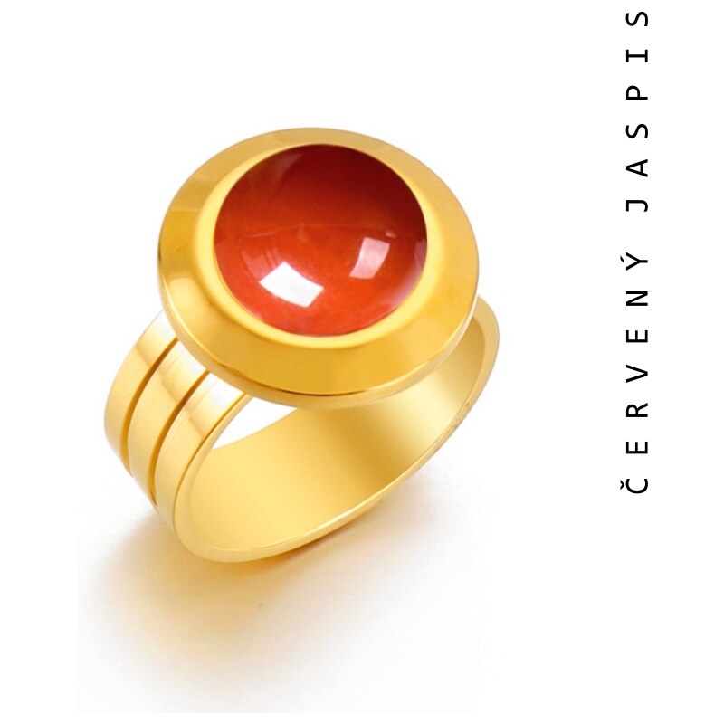 Taboo koktejlový prsteň Spirit of Nature, červený jaspis tbn919 57478151