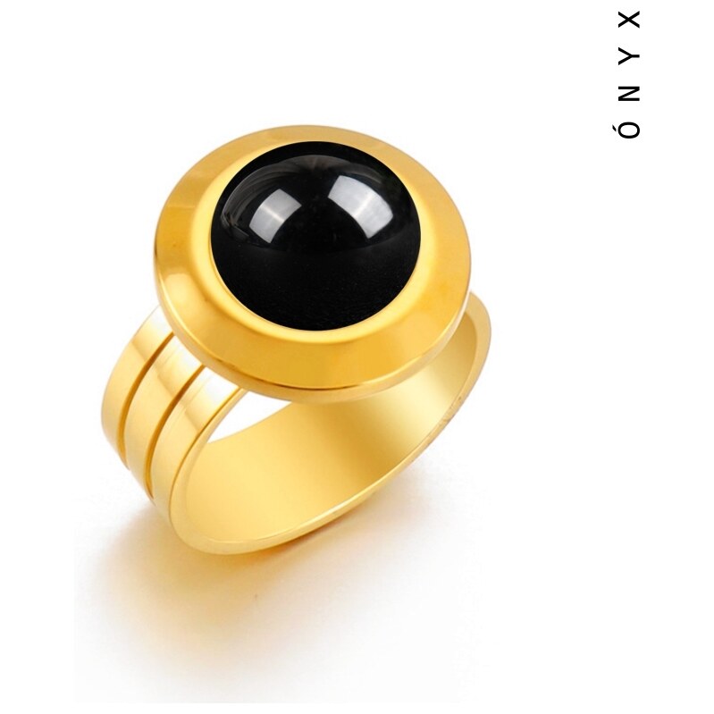 Taboo koktejlový prsteň Spirit of Nature, ónyx tbn917 57478149