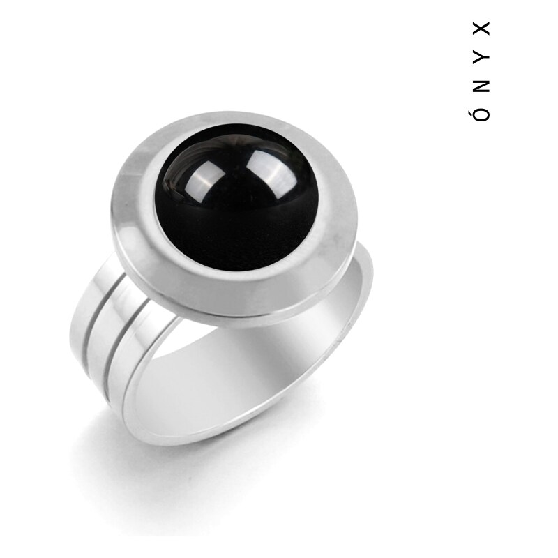 Taboo koktejlový prsteň Spirit of Nature, ónyx tbn918 57478150