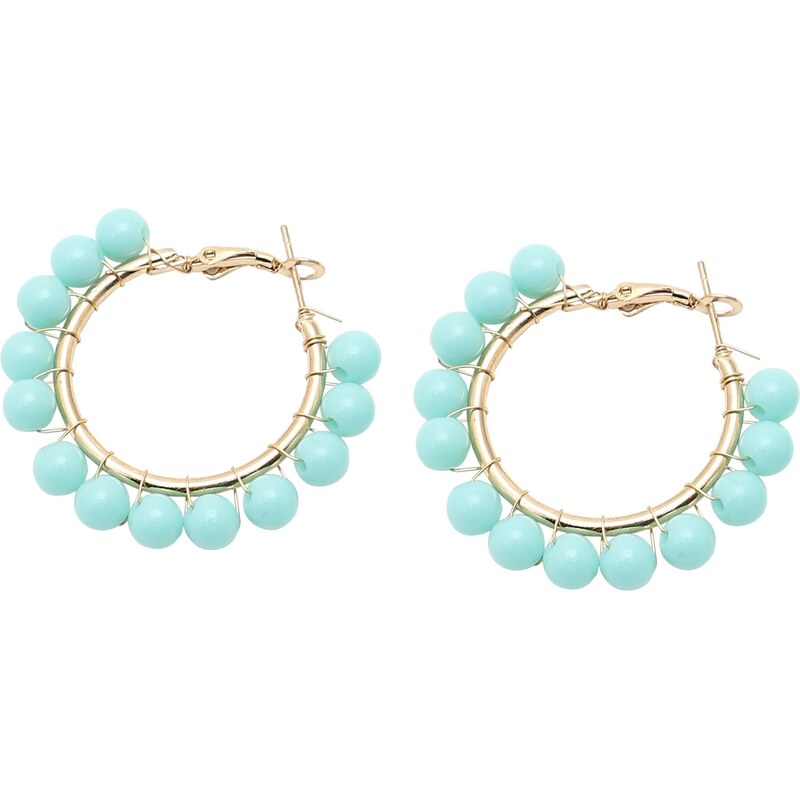 SOHI Náušnice Gabi modrá / zlatá 57479396