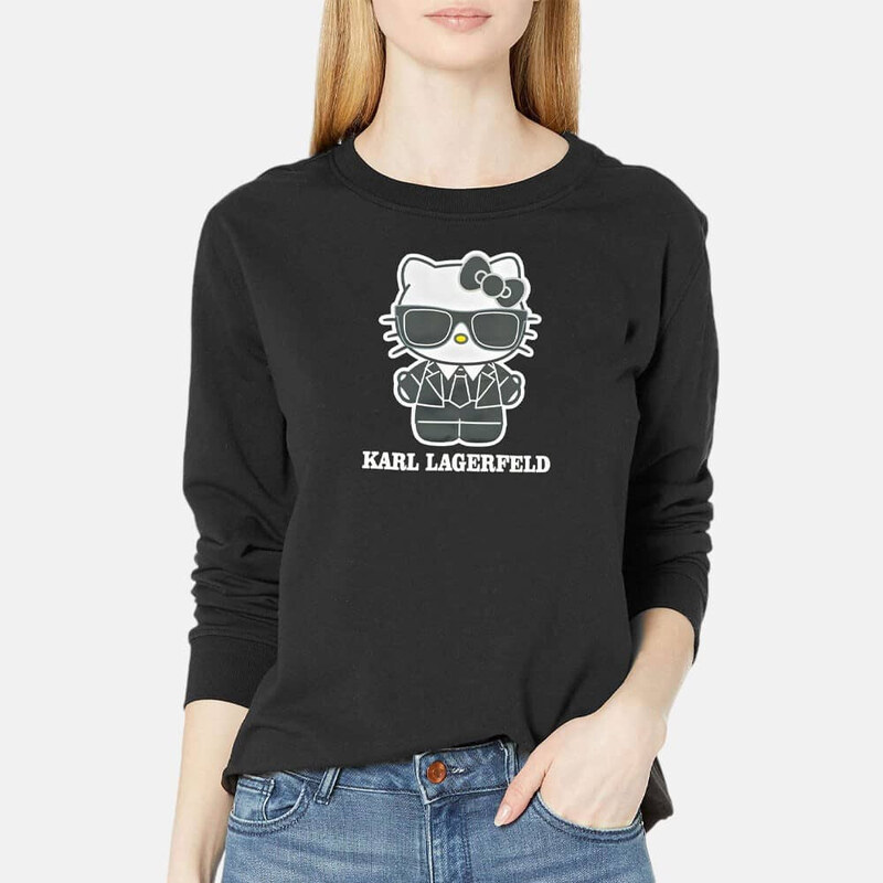 Dámská černá mikina Karl Lagerfeld 56003 57495382