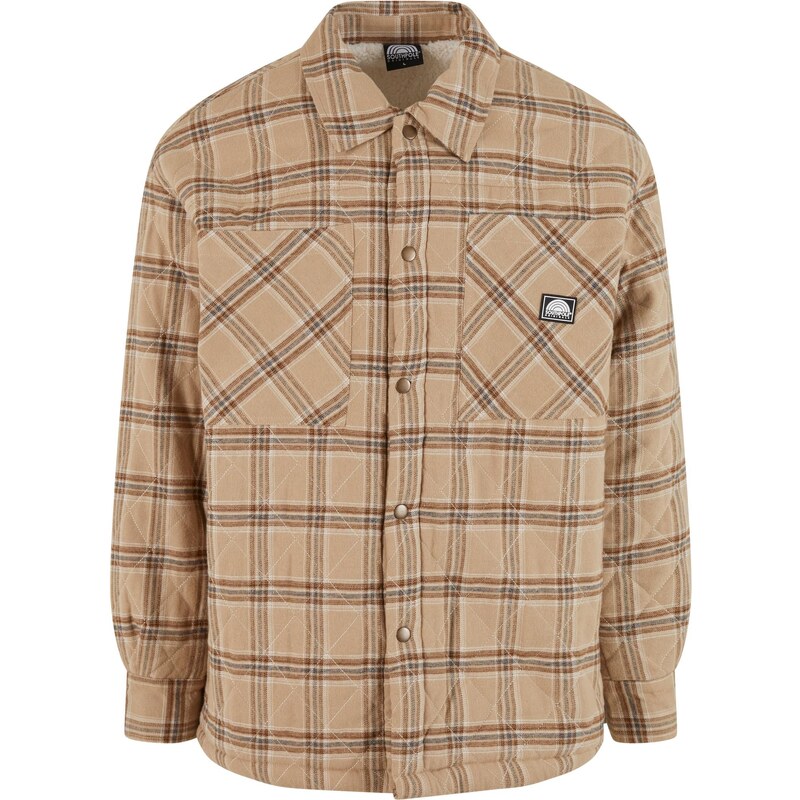 Southpole Mens flannel shirt jacket beige 66978751