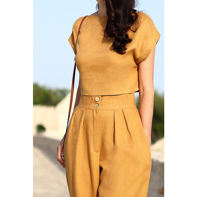 Autorské triko Lotika zo 100% lanu 57498832