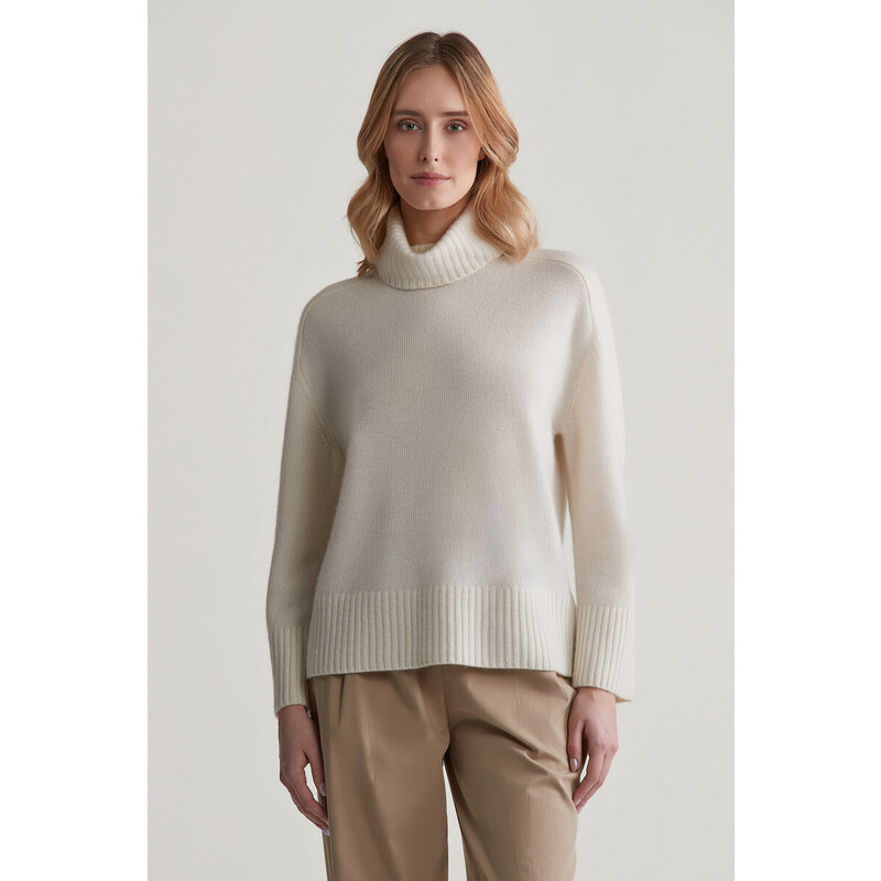 SVETER GANT CASHMERE ROLLNECK CREAM 57512091