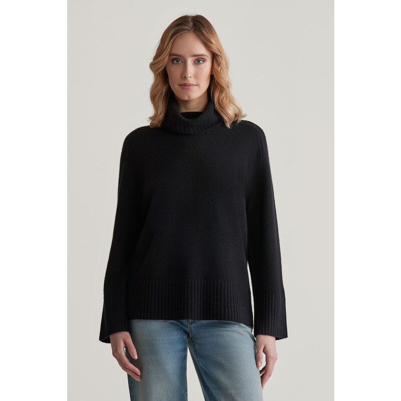 SVETER GANT CASHMERE ROLLNECK EBONY BLACK 57512092