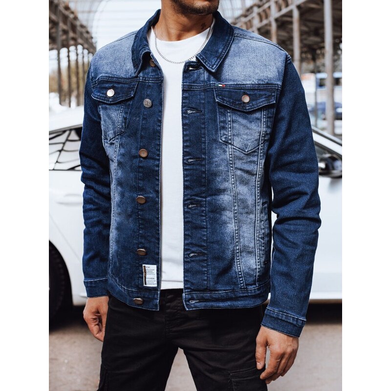 Dstreet Zaujímavá granátová rifľová bunda 57521658