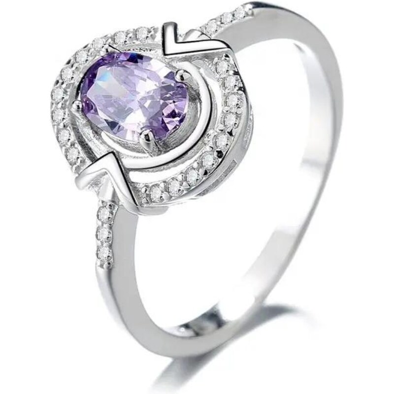 MAJYA Strieborný prsteň VIOLETTE 11115/5 64582086