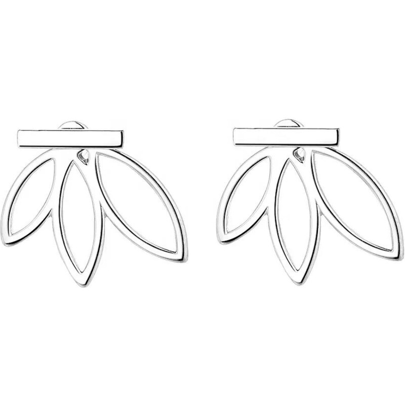 MAJYA Strieborné náušnice WATERLILY 11117 64582091