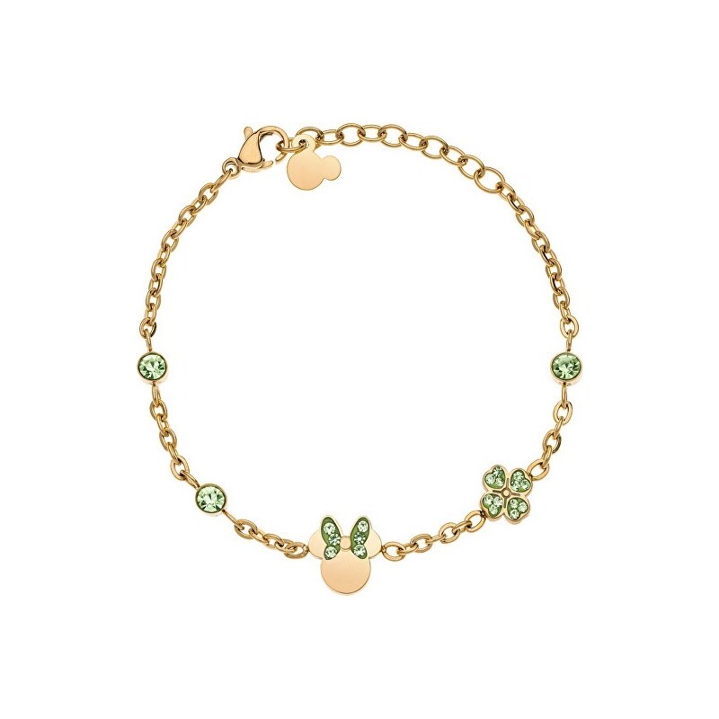 Detský náramok Disney Minnie Mouse z pozlátenej ocele B600624YRGL-55 57528753