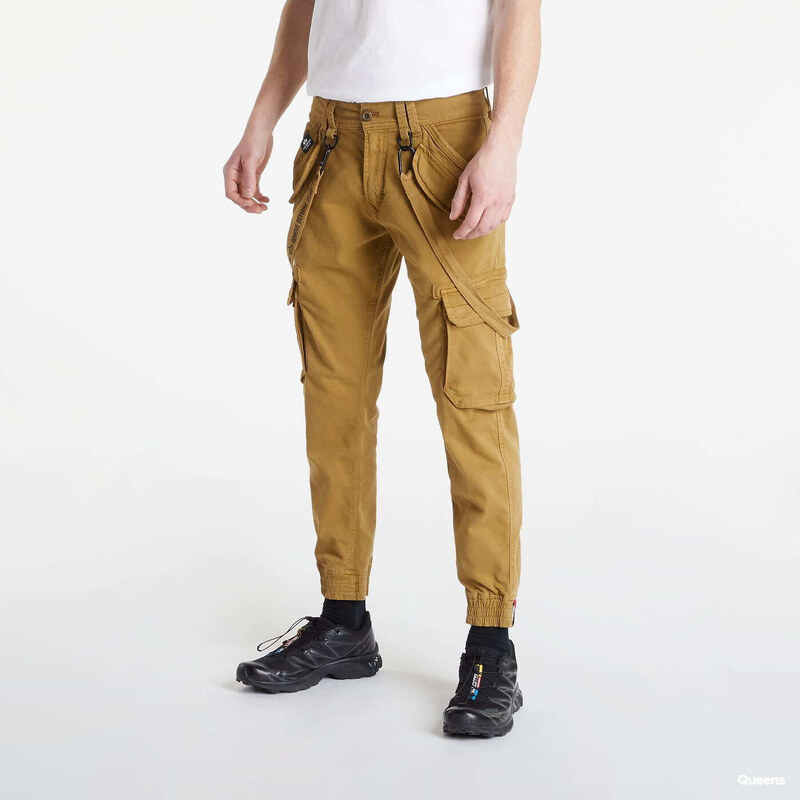 Kalhoty Alpha Industries Utility Pants Brown S/M 57528925