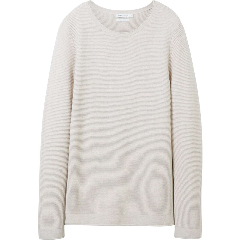 TOM TAILOR Sveter béžová melírovaná 19816518