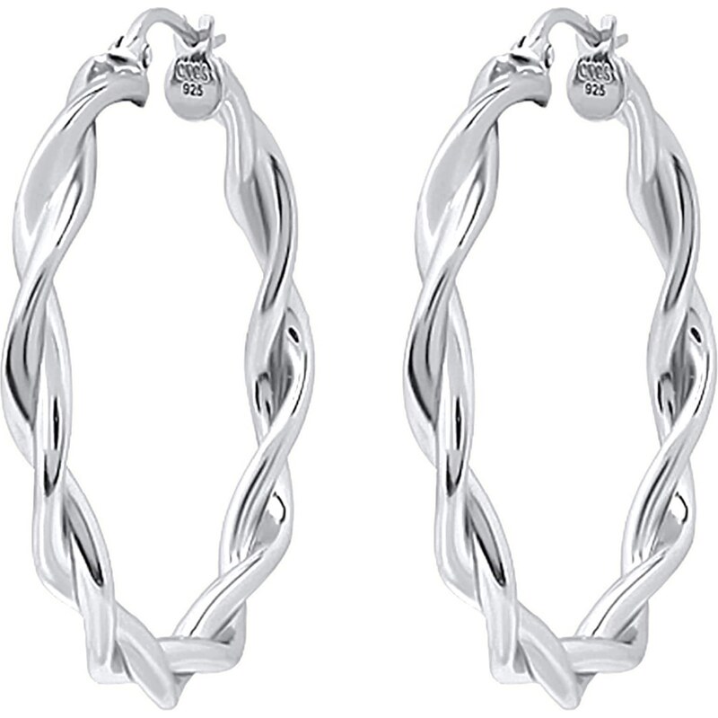 ELLI Náušnice Twisted strieborná 57557384