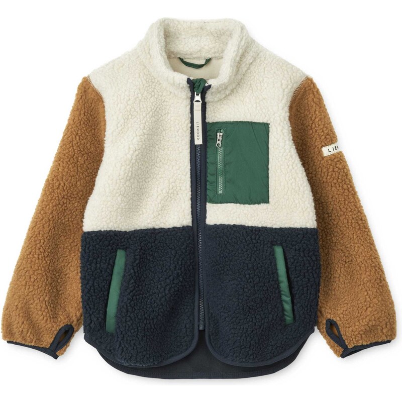 Liewood Prechodná bunda Nolan Pile námornícka modrá / hnedá / 61833932