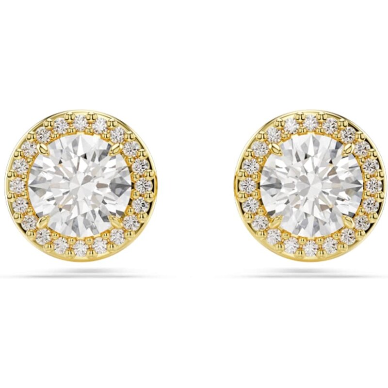 Swarovski Náušnice Una zlatá / priehľadná 57558038