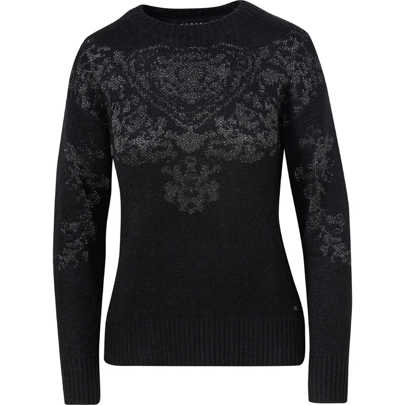KOROSHI Sveter čierna / strieborná 57557686