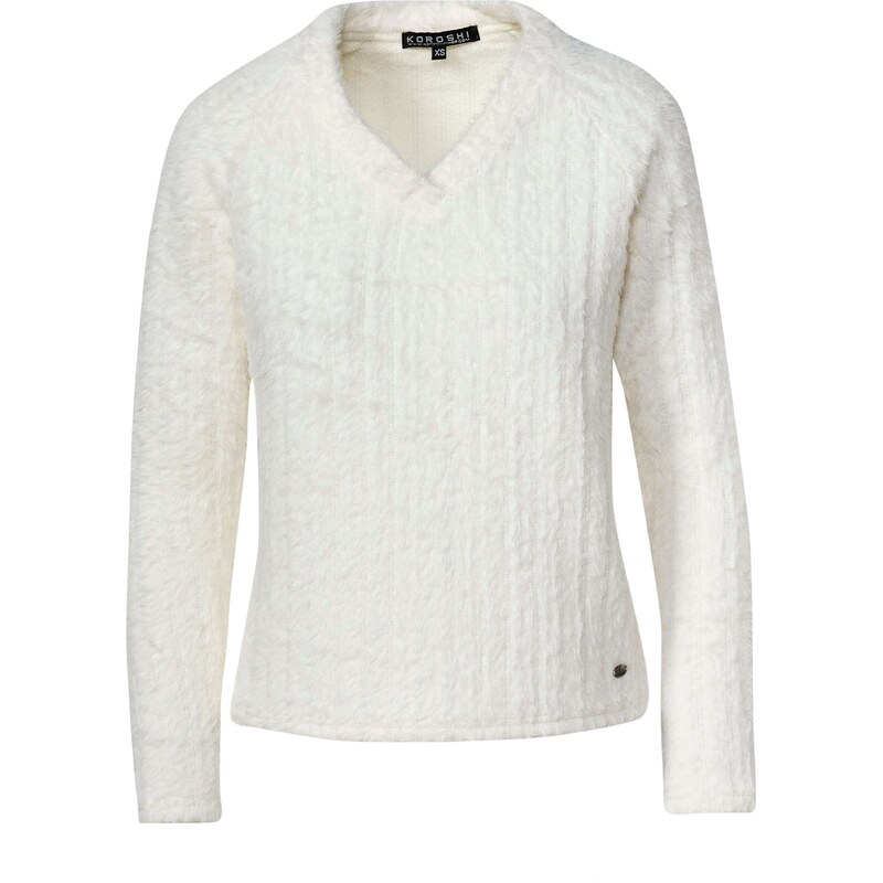 KOROSHI Sveter šedobiela 57557692