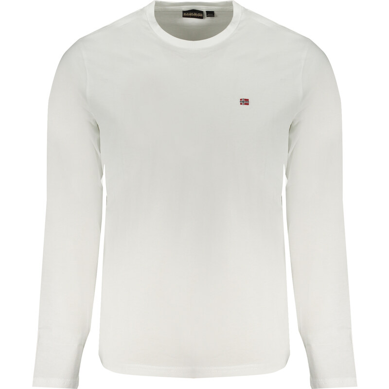 Biele tričko s dlhým rukávom NAPAPIJRI 64703623