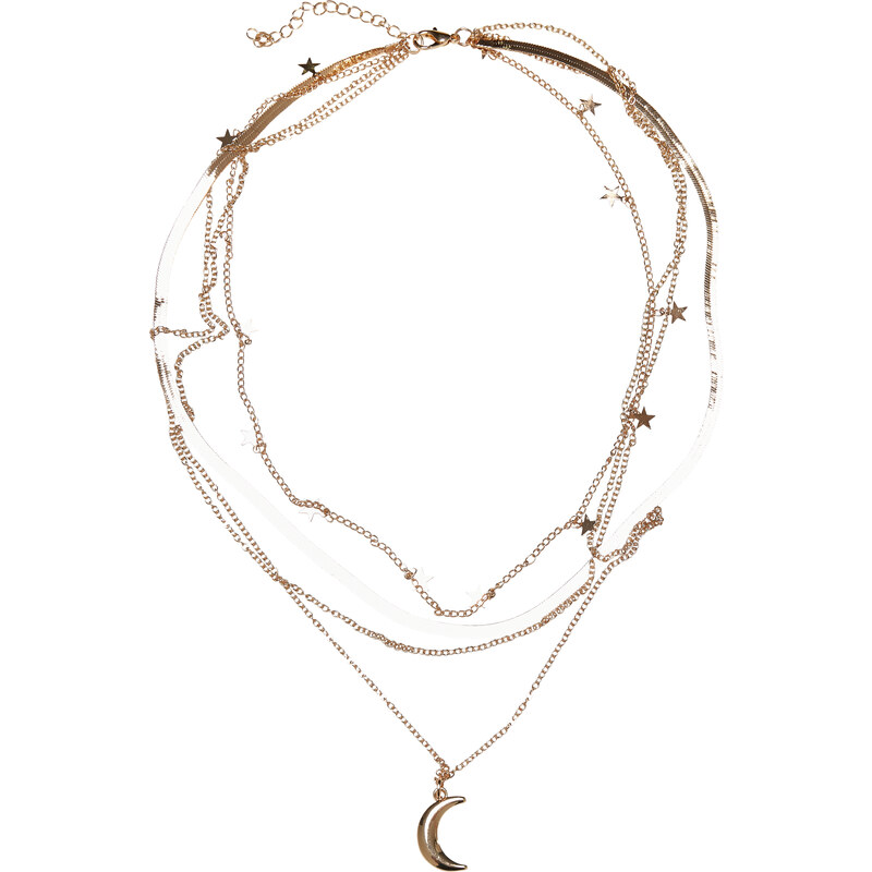 Urban Classics Necklace with star layering - gold color 57564207