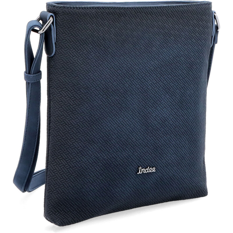 Kabelka zo syntetickej kože crossbody Indee modrá 6316 TM 57568567
