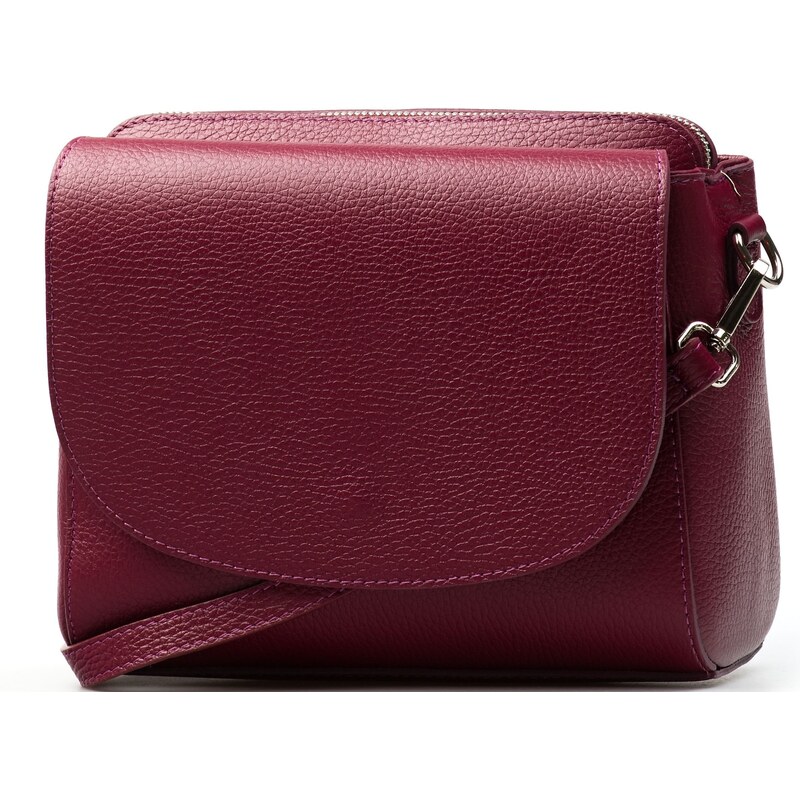 Blaire Kožená crossbody kabelka Otilia vínovo červená 65954811