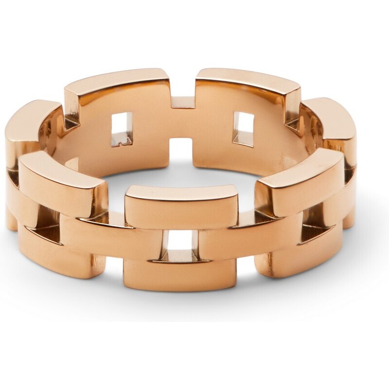 Daniel Wellington ružový zlatý prsteň oceľový 3-Link 64843384