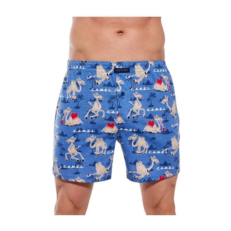 Cornette Pánske trenírky Classic 1154 modré s ťavami 57614743