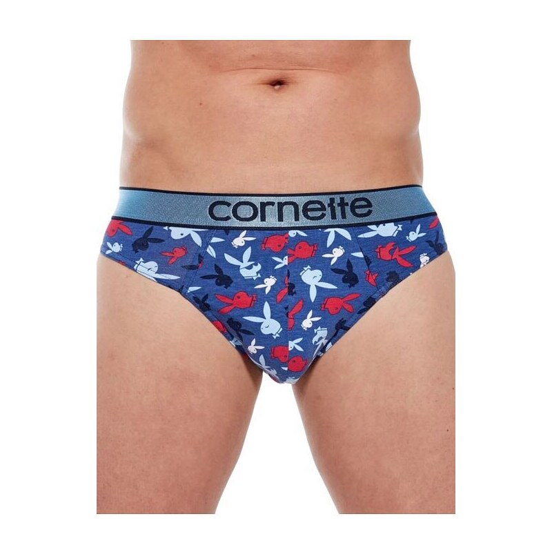 Cornette Slipy High emotion Playboy modré 57614744