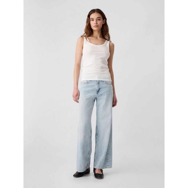 Svetlomodré dámske široké rifle GAP 50670906