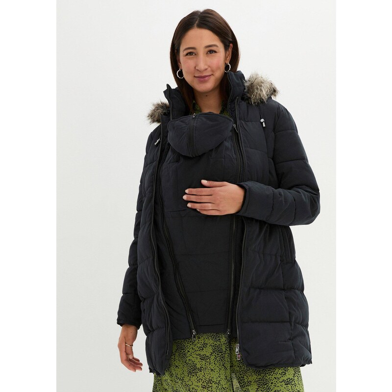 bonprix Materská bunda/bunda na nosenie detí, farba čierna 44741528
