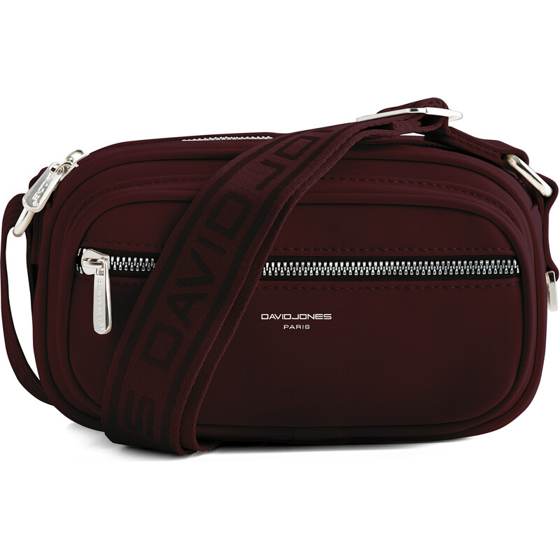 David Jones Dámska crossbody kabelka CM6907A Bordeaux 66579717