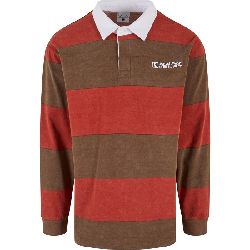 Karl Kani Tričko hnedá / homárová / biela 57607987