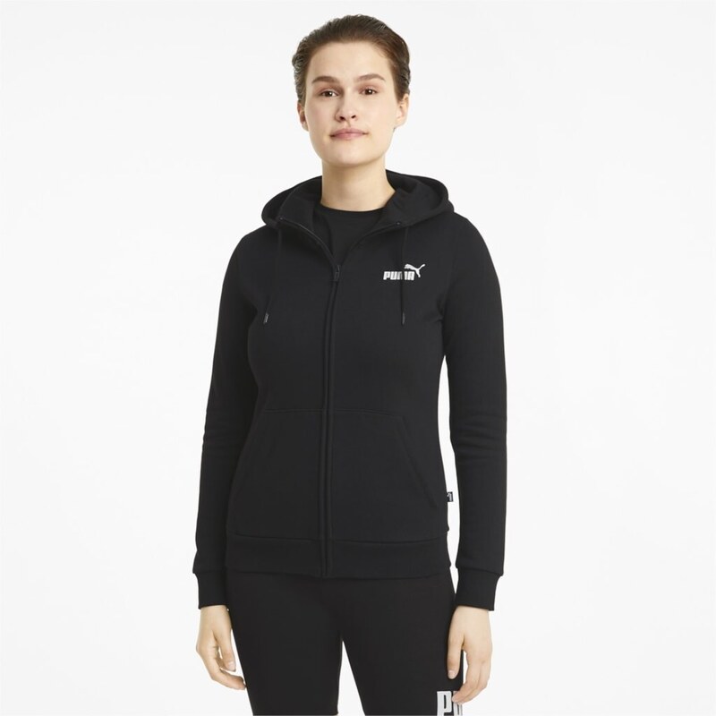 Puma ESS Small Logo Full-Zip Hoodie FL black 57601303