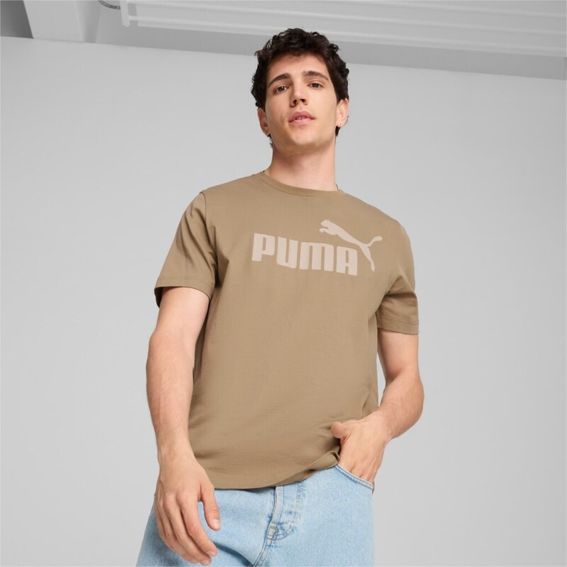 Puma ESS Logo Tee (s) beige 57601287