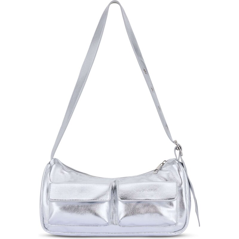 Expatrié Kabelka na rameno Electra strieborná 57607902