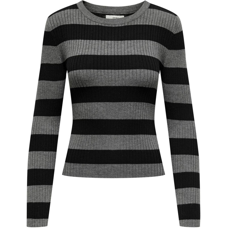 JDY Sveter JDYPLUM tmavosivá / čierna 57607985