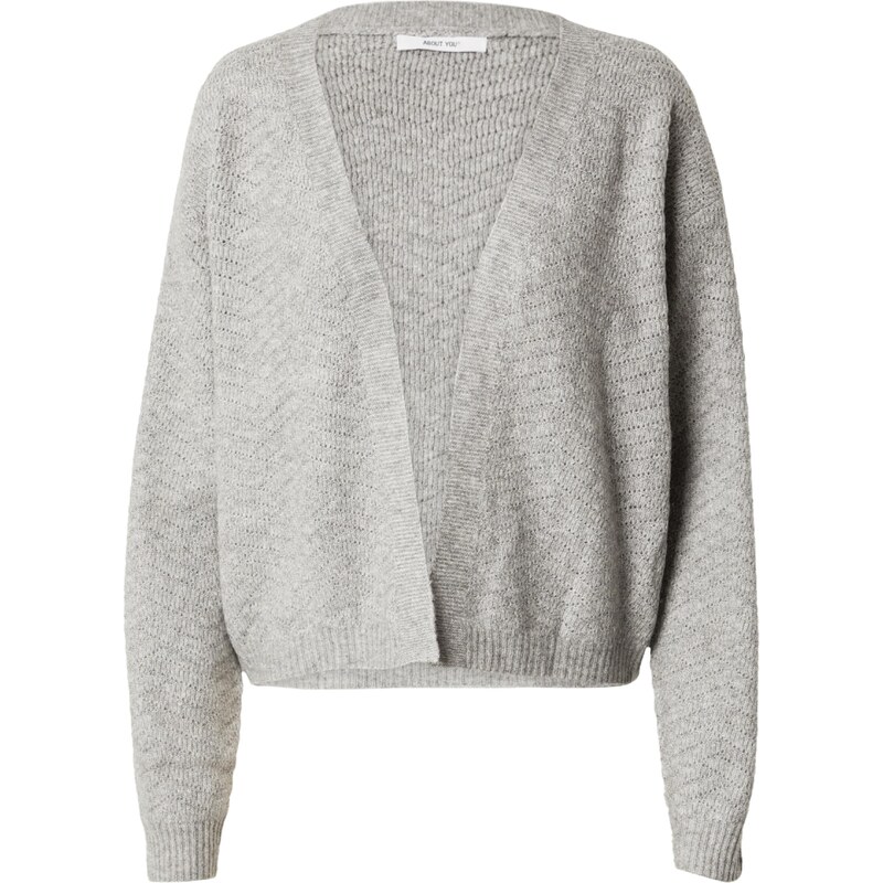 ABOUT YOU Kardigán Rowan sivá melírovaná 58423787