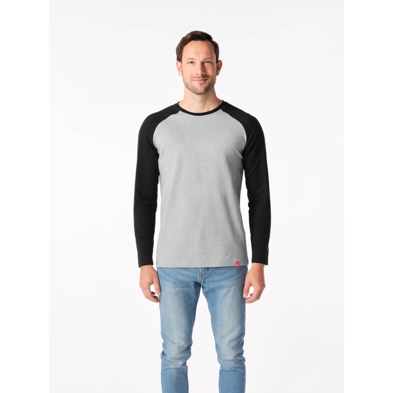 Pánske tričko CityZen FARGO sivá melanž/čierna 58159898