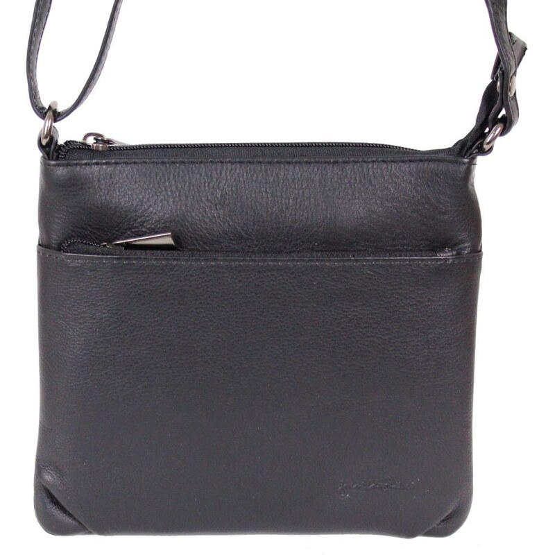 Justified Dámska kožená taška cez rameno Alice čierna 57621223