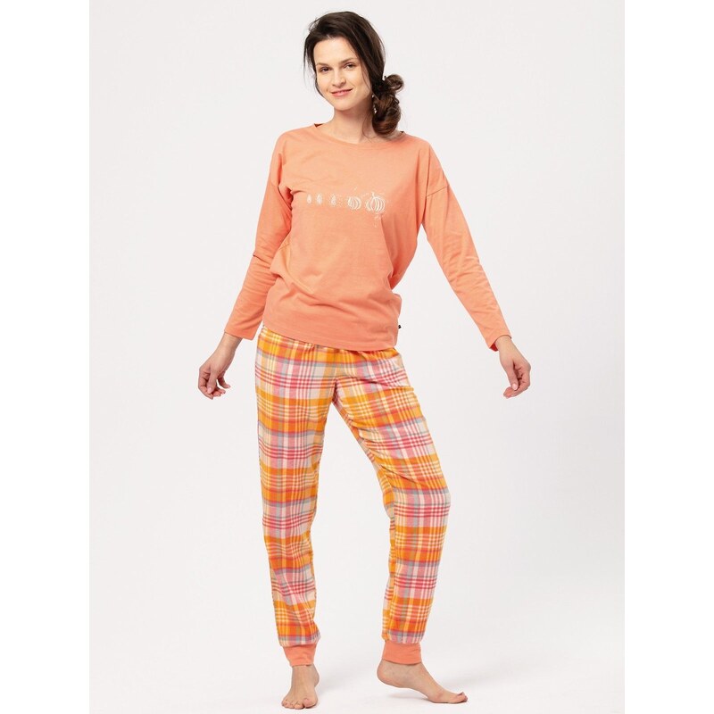 Dámske flanelové pyžamo Key LNS 667 57624528