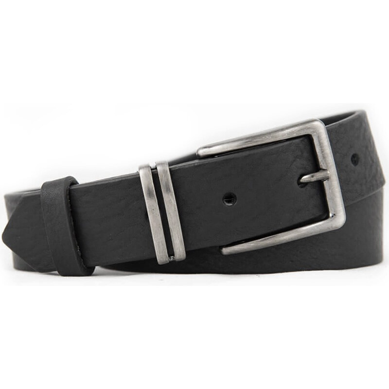 E-shop Čierny pánsky kožený opasok (P162)