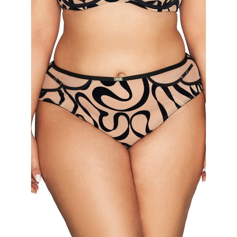 AVA LINGERIE Béžové vzorované nohavičky Ava 2124 57642180