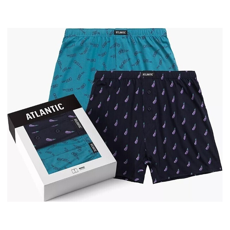 Trenírky Atlantic Fluor - dvojbalenie 2MBH-002 A2 S-2XL 57642200