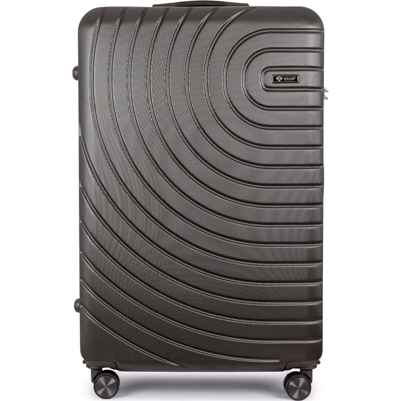 BASIC SOLIER Tmavosivý cestovný kufor AVENTOR veľ. M STL1064 DARK GREY 57642253