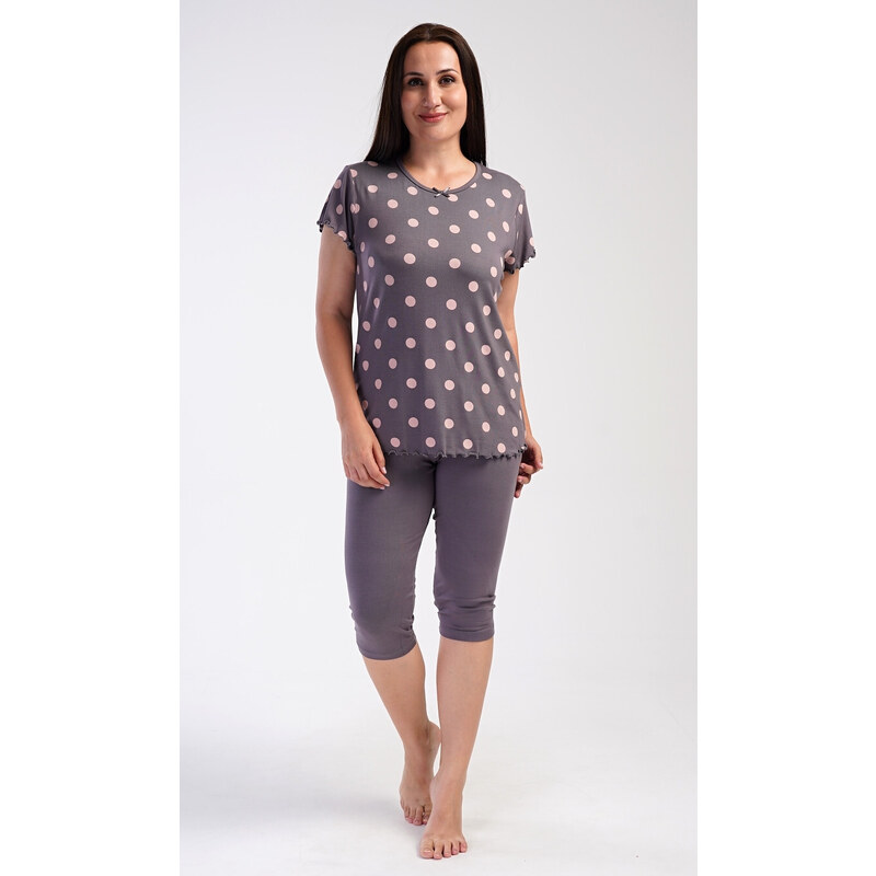 Vienetta Dámske capri pyžamo Polka dot 57705836