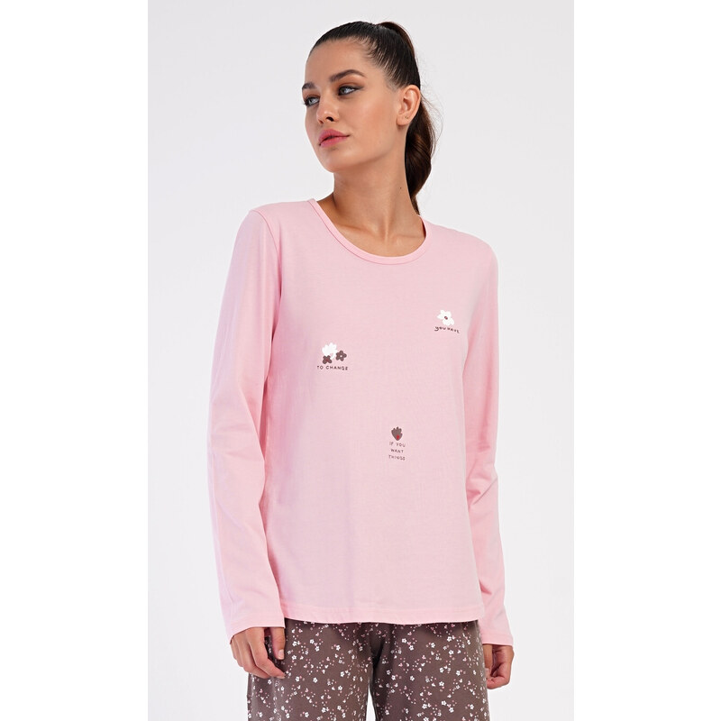 Vienetta Dámske pyžamo dlhé Flowers 57705845