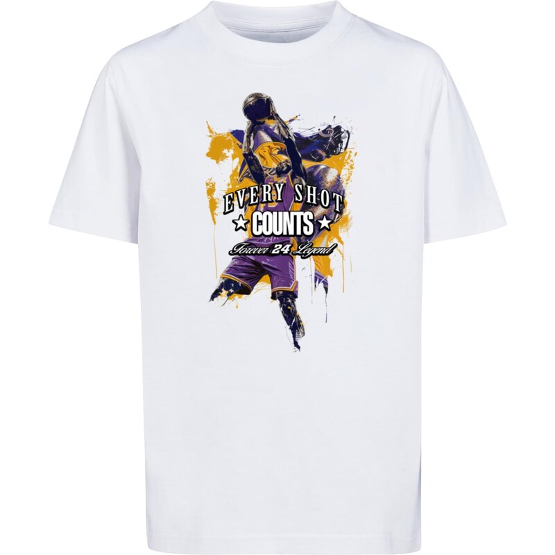 E-shop Mister Tee Childrens T-shirt Every Shot Counts white