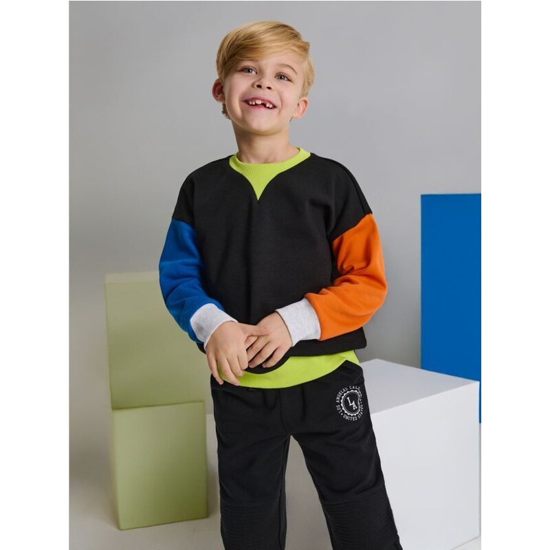 Sinsay - Teplákové joggery - čierna 65740107